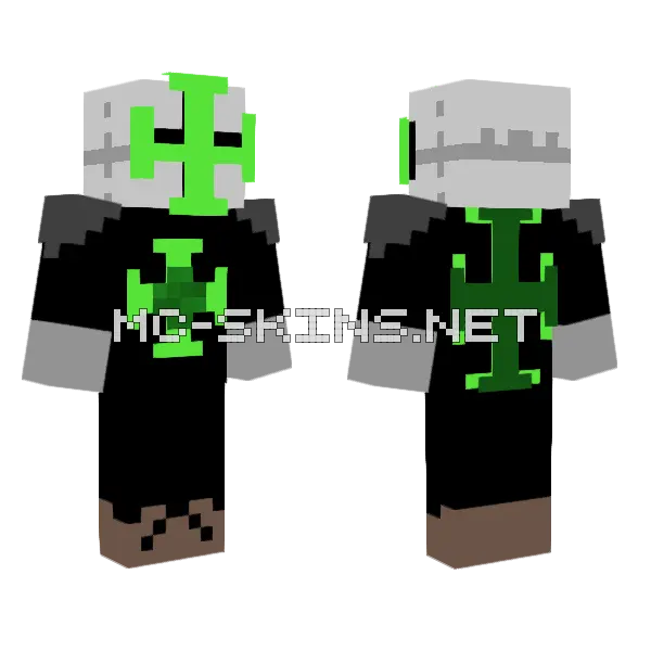 Fear No Evil Minecraft skin, front and back
