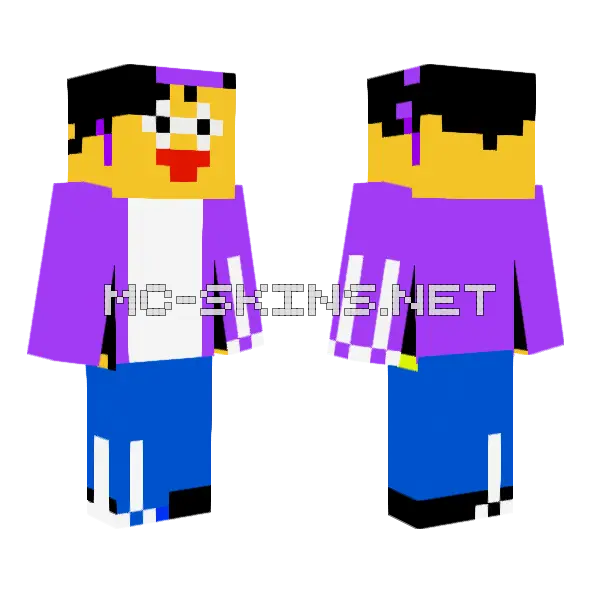 Fedelsky Minecraft skin, front and back