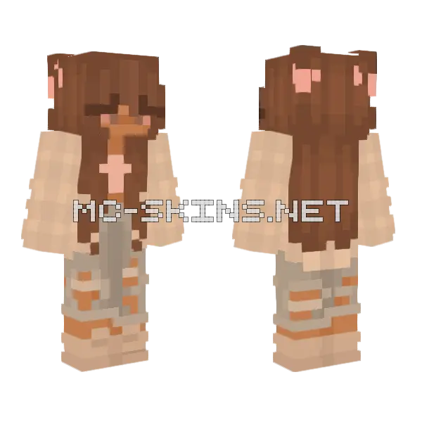 Fefevfe Girl Minecraft skin, front and back