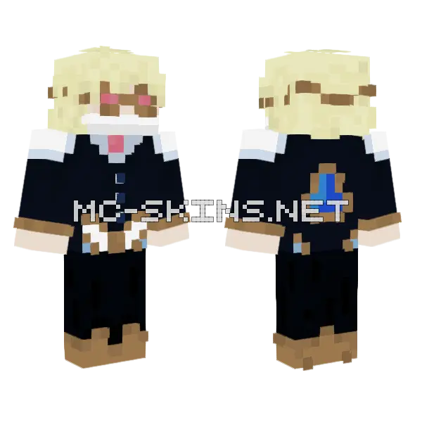 Felicien Researcher Partner Minecraft skin, front and back