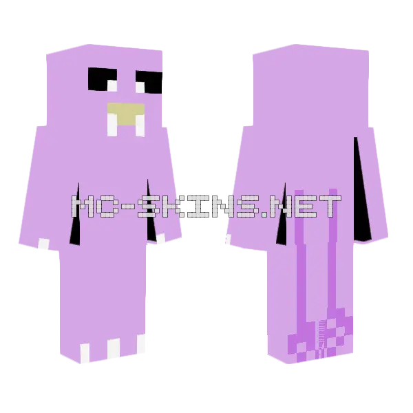 Felicity Dinosaur Real Dinosaur Minecraft skin, front and back