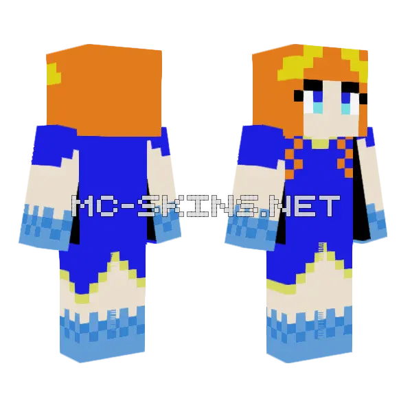 Felicity Dragon Minecraft skin, front and back