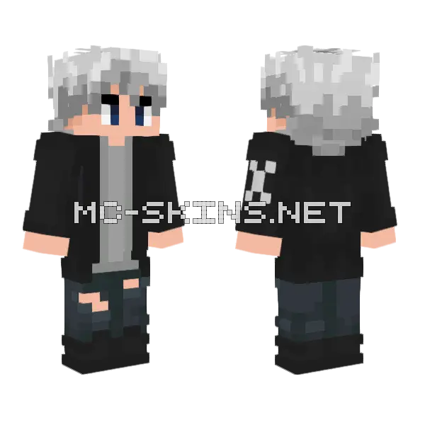 Felix Minecraft skin, front and back