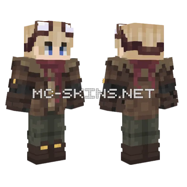 Felix Flint Minecraft skin, front and back