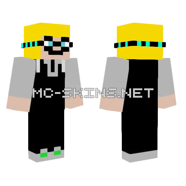 Felix Gram De Dain Minecraft skin, front and back