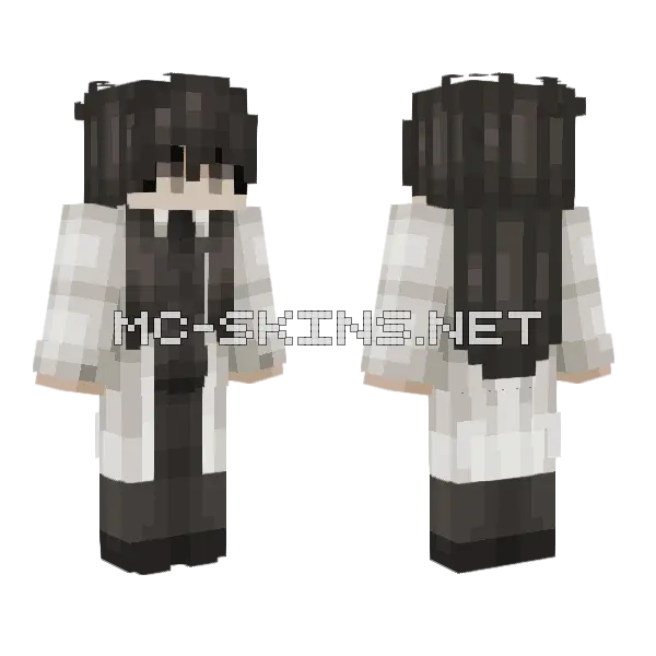Fem Kim Dokja Minecraft skin, front and back