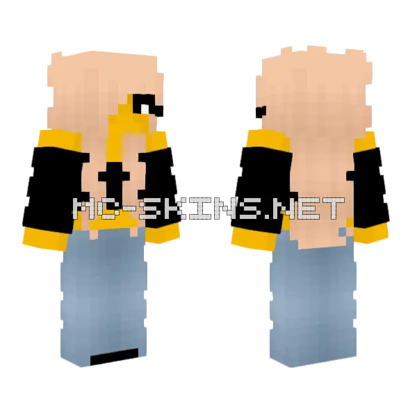 Female Casual Day Minecraft skin, front and back