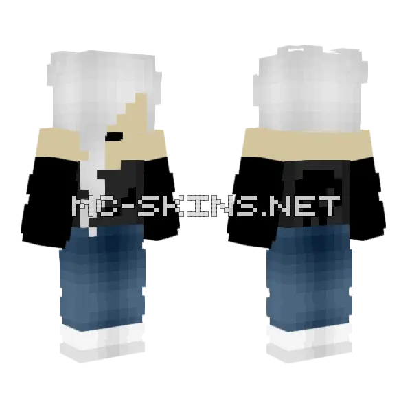 Female Faceless Skin Minecraft skin, front and back