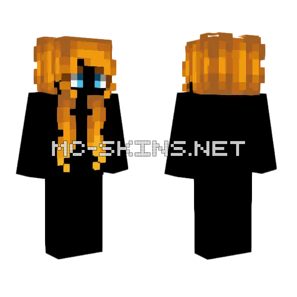 Female HB Comb Blonde Minecraft skin, front and back