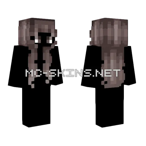Female Hb Grayish Brown Minecraft skin, front and back