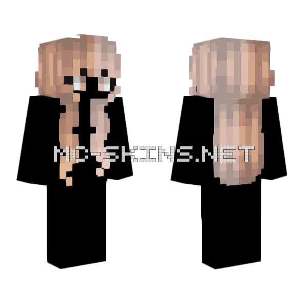 Female HB Lighter Light V2 Minecraft skin, front and back