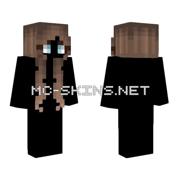 Female Hb Oak Brown Style 5 Minecraft skin, front and back