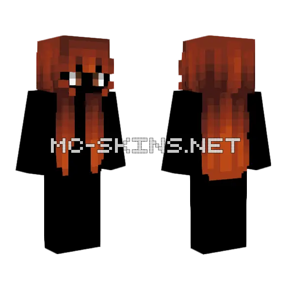 Female HB Redwood Ginger Minecraft skin, front and back