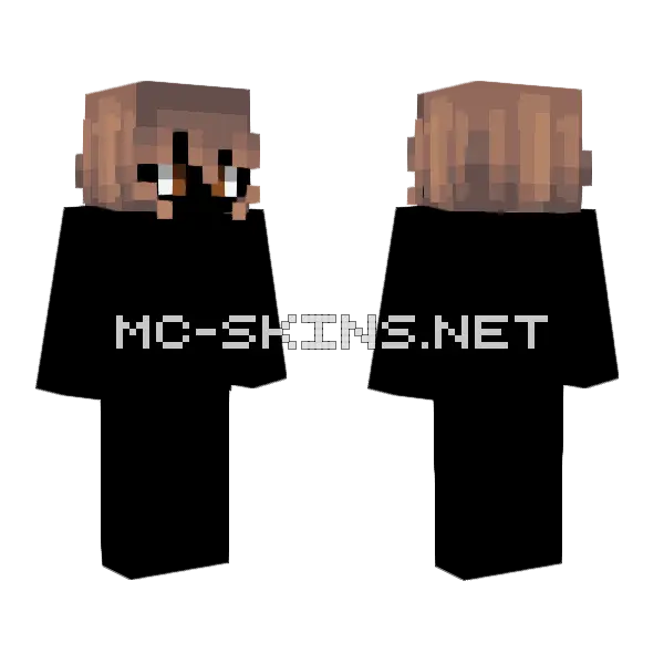 Female HB Short Chocolate Milk Minecraft skin, front and back