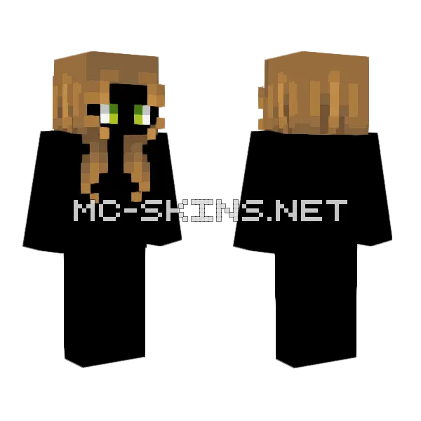 Female HB Short Dirty Blonde Minecraft skin, front and back