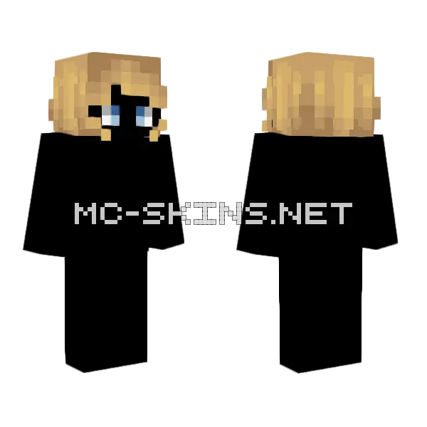 Female HB Short Dirty Blonde Minecraft skin, front and back