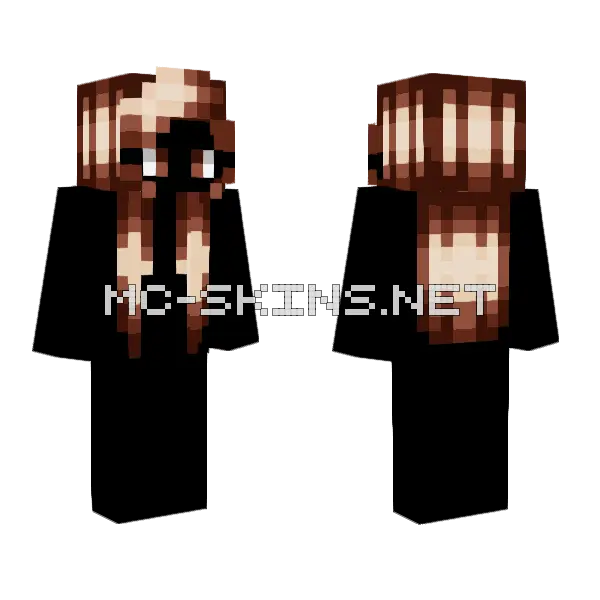 Female HB Triple Highlights Minecraft skin, front and back