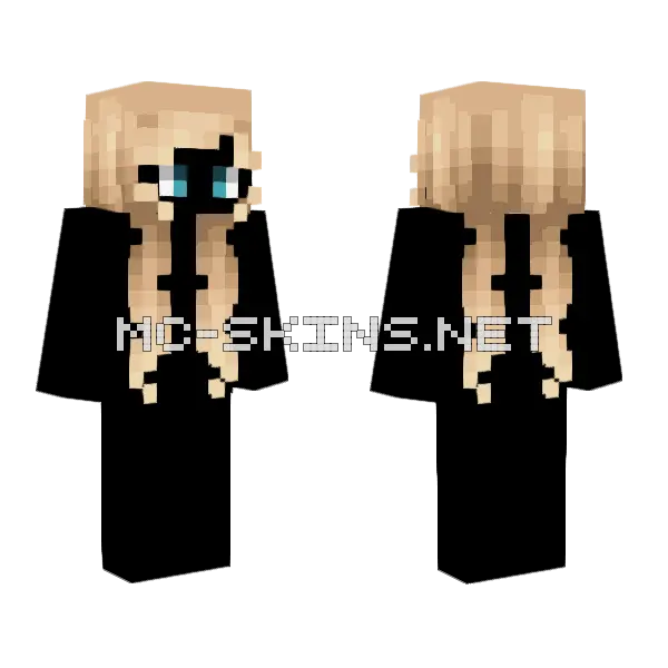 Female Hb Vanilla Bean Blonde Minecraft skin, front and back