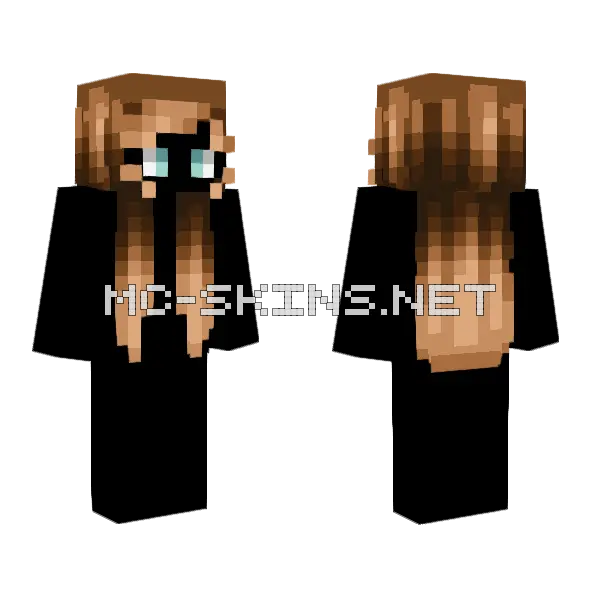 Female Hb Vanilla Chocolate V3 Minecraft skin, front and back