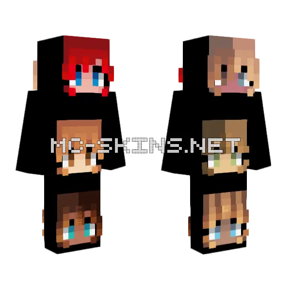 Female Head Profile Pics 5 Minecraft skin, front and back