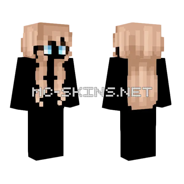 Female Iced Coffee Light Brown Minecraft skin, front and back