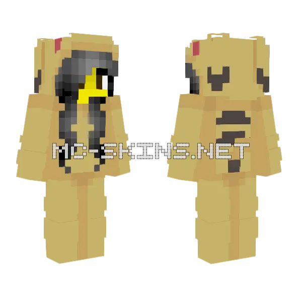 Female Pikachu Onesie Minecraft skin, front and back