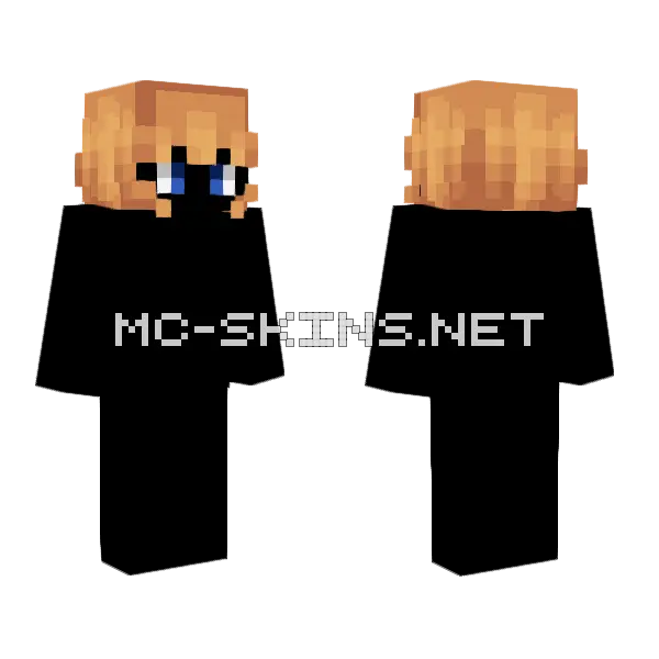 Female Sandy Blonde Minecraft skin, front and back