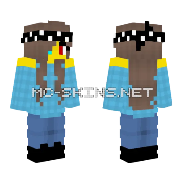 Female Skywars Headband Minecraft skin, front and back