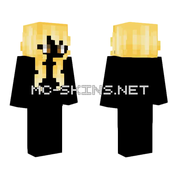 Female Sweet Nectar Minecraft skin, front and back