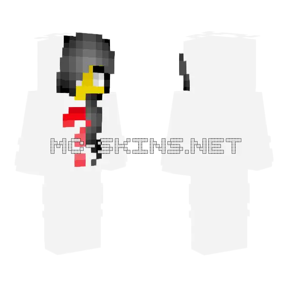 Female White Luvonox Onesie Minecraft skin, front and back