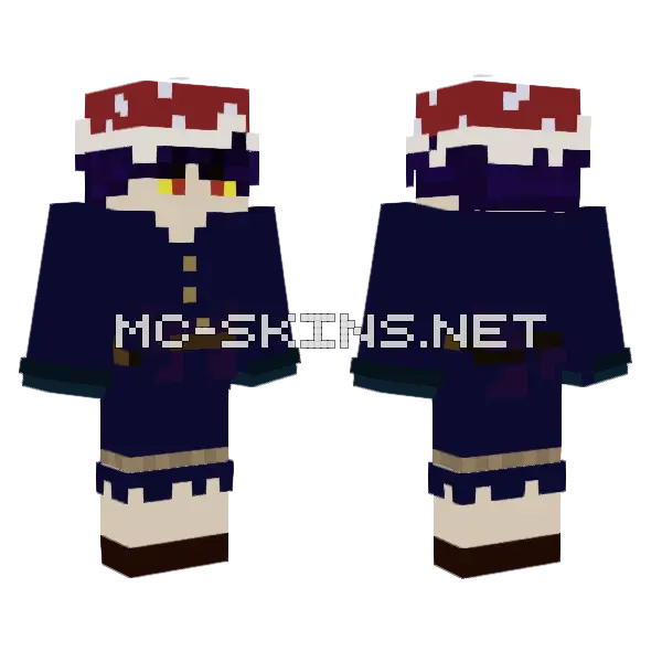 Feral Child Minecraft skin, front and back