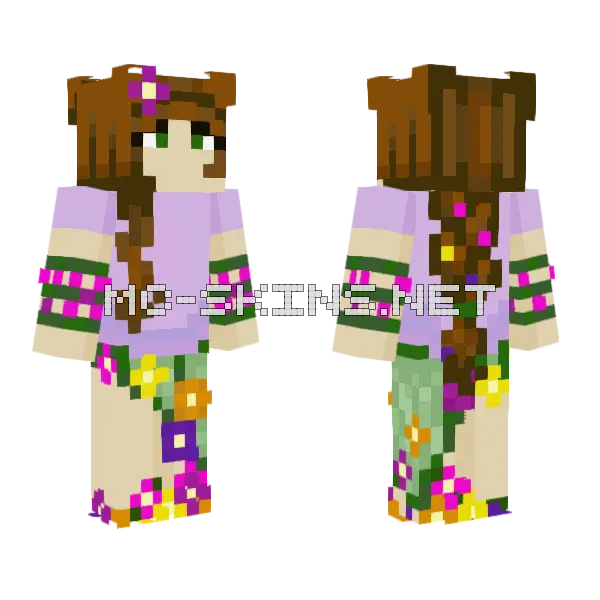 Fern Minecraft skin, front and back