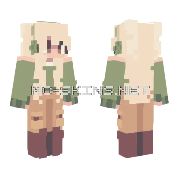 Fern RC Minecraft skin, front and back