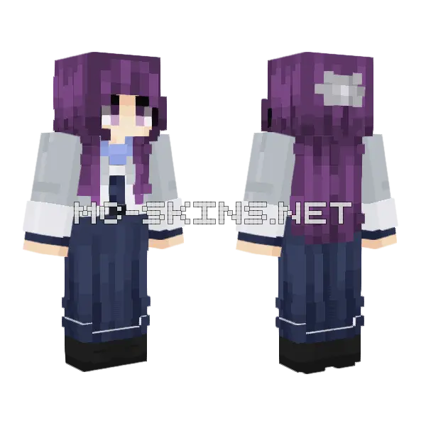 Fern Sousou No Frieren Minecraft skin, front and back