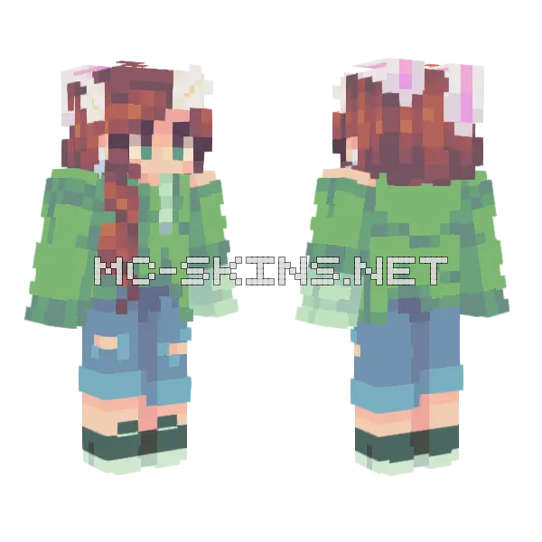 Fern Te Minecraft skin, front and back