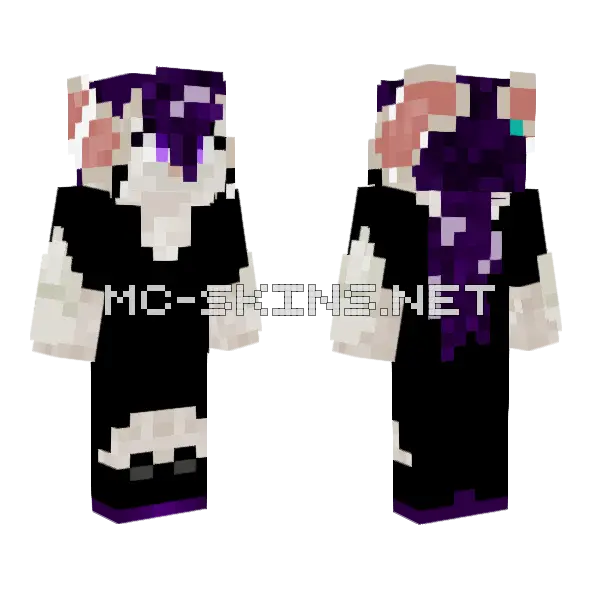 Fess The Bat Minecraft skin, front and back