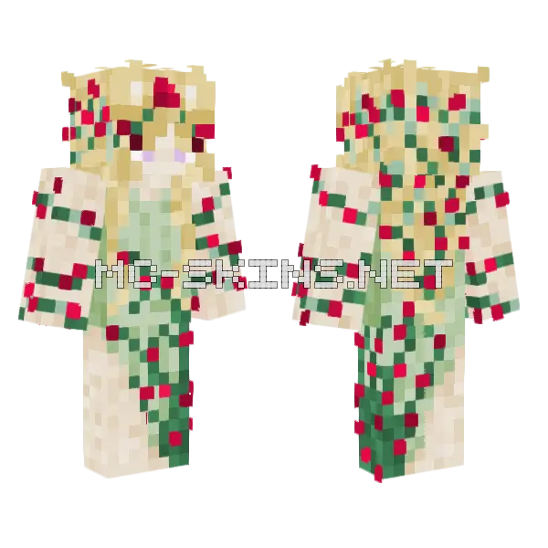 Festive Berry Outfit, front and back