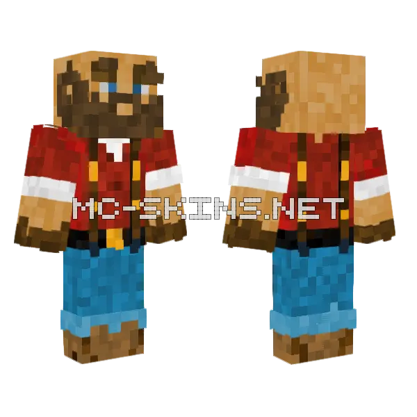 Festive Red Jumper, front and back