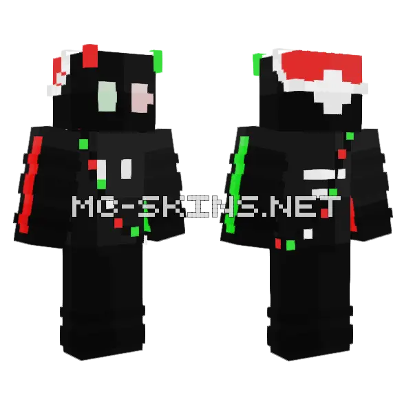 Festivoid Minecraft skin, front and back