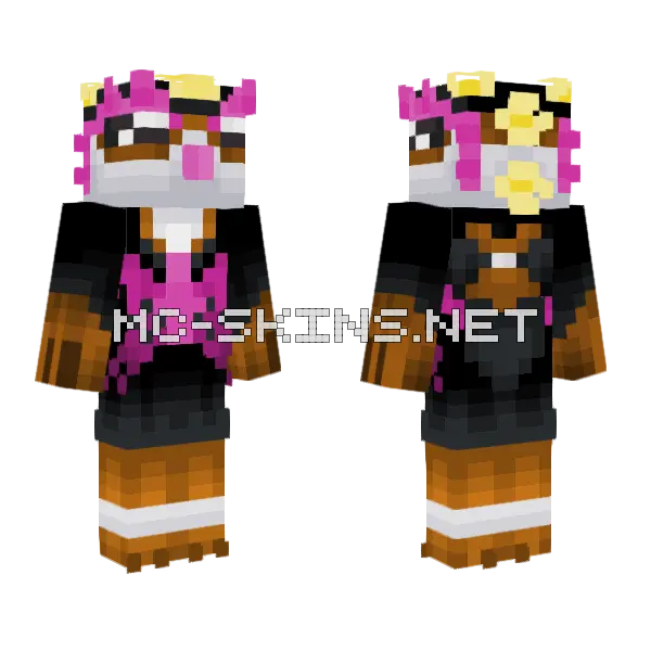 Fezandipiti Minecraft skin, front and back