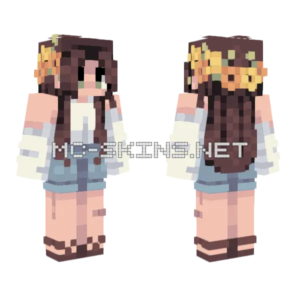 Fields Of Sunbeams Rce Minecraft skin, front and back