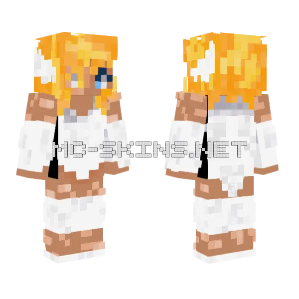 Fiery Boy Skin Minecraft skin, front and back