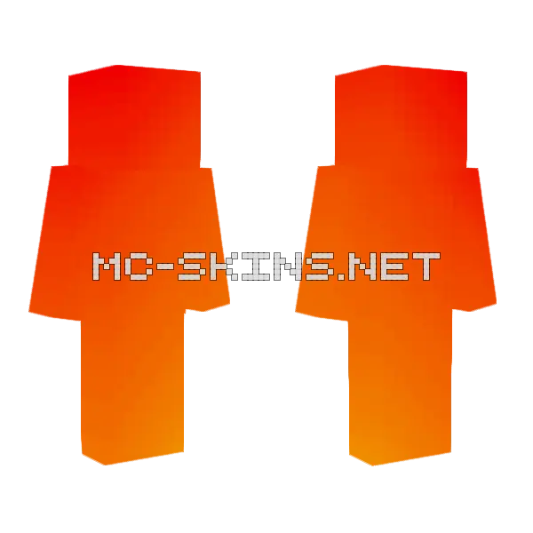 Fiery Ce Minecraft skin, front and back