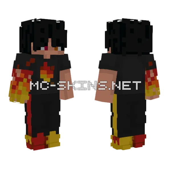 Fiery Warrior, front and back