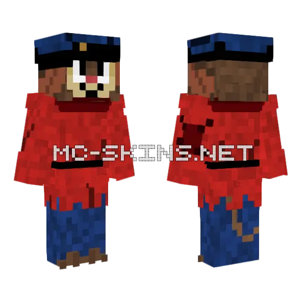 Fievel Mousekewitz Minecraft skin, front and back