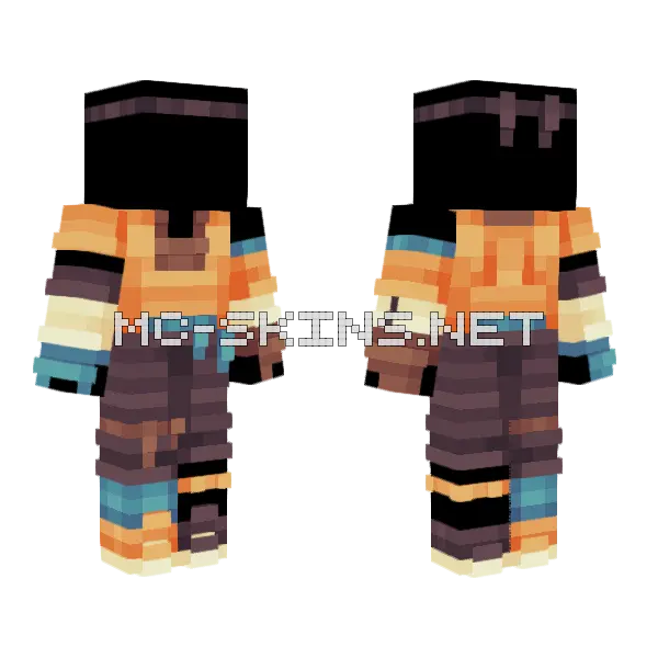 Fighting Ob Space Suit Minecraft skin, front and back