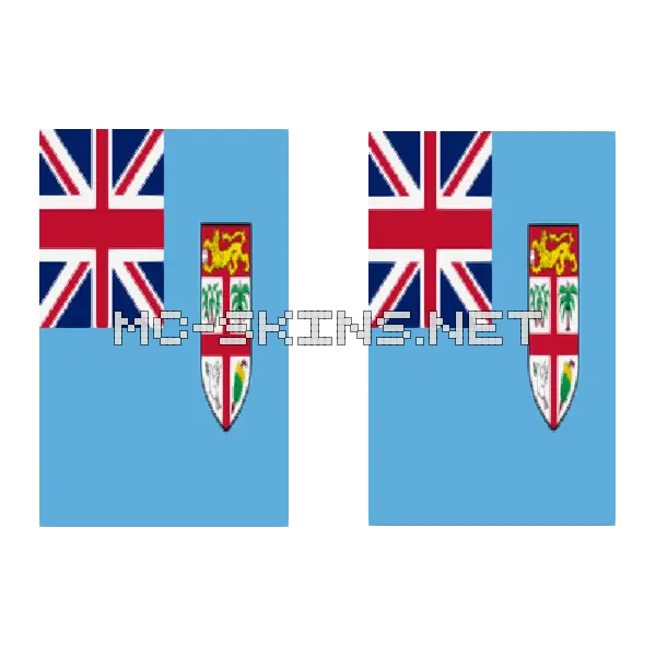 Fiji Flag cape, outside and lining