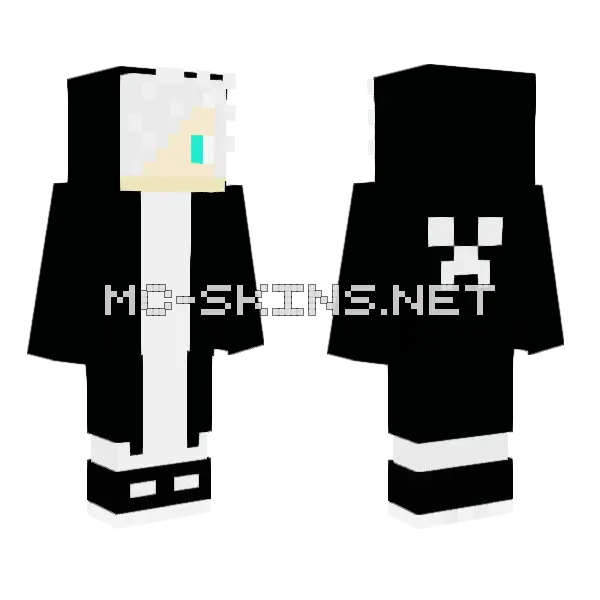 Files Hajime Minecraft skin, front and back