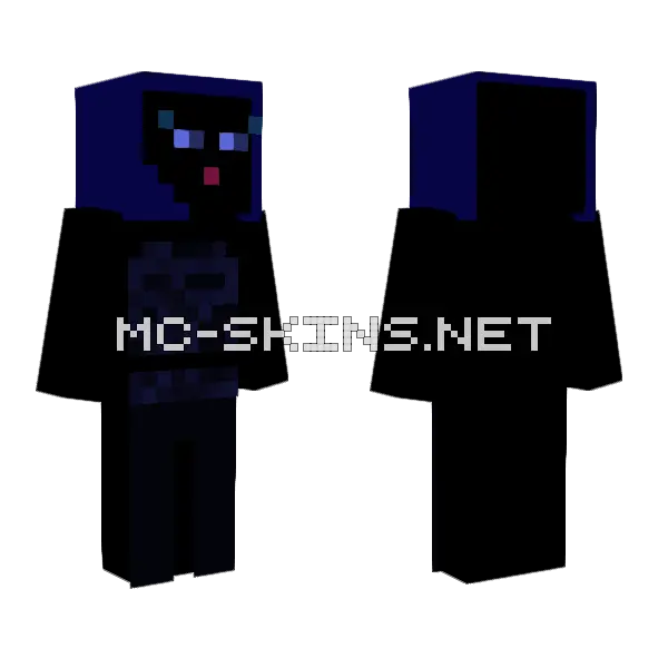 Fille Minecraft skin, front and back