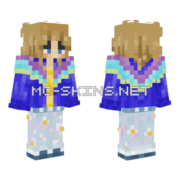 Fin Minecraft skin, front and back